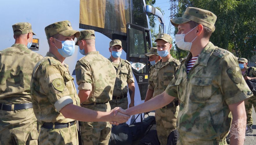 Саратовские призывники отправляются проходить службу в войска национальной гвардии Российской Федерации