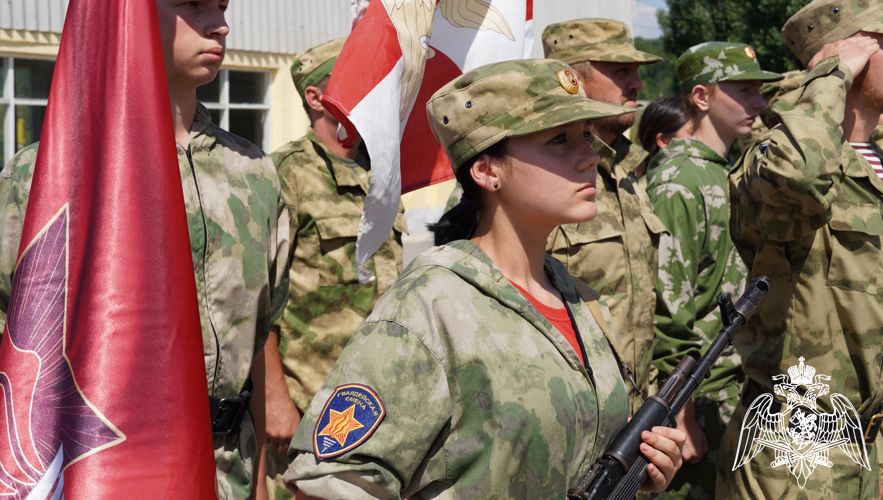 В Саратовской области в рамках акции «Каникулы с Росгвардией» состоялись военно-полевые сборы 
