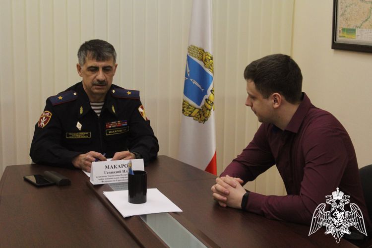 Руководитель Управления Росгвардии по Саратовской области провёл личный приём граждан