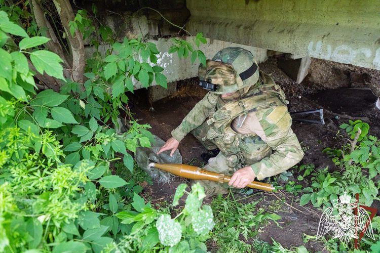 Схрон боеприпасов обнаружили росгвардейцы под мостом в ЛНР (видео)