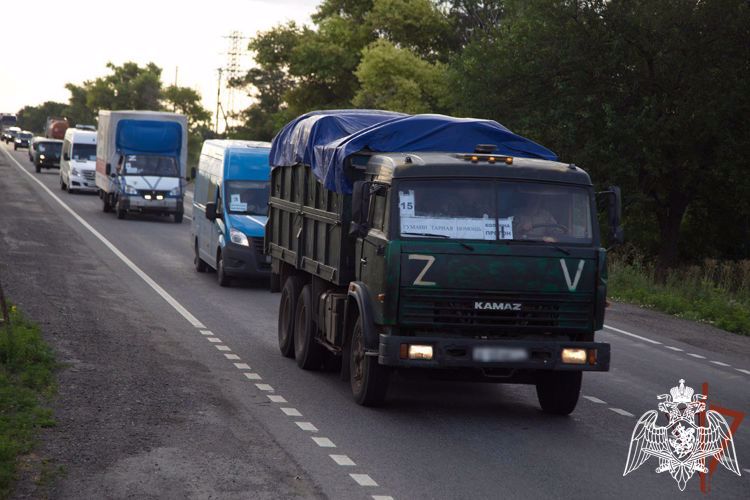 Росгвардейцы обеспечили безопасную доставку гуманитарной помощи жителям Донбасса