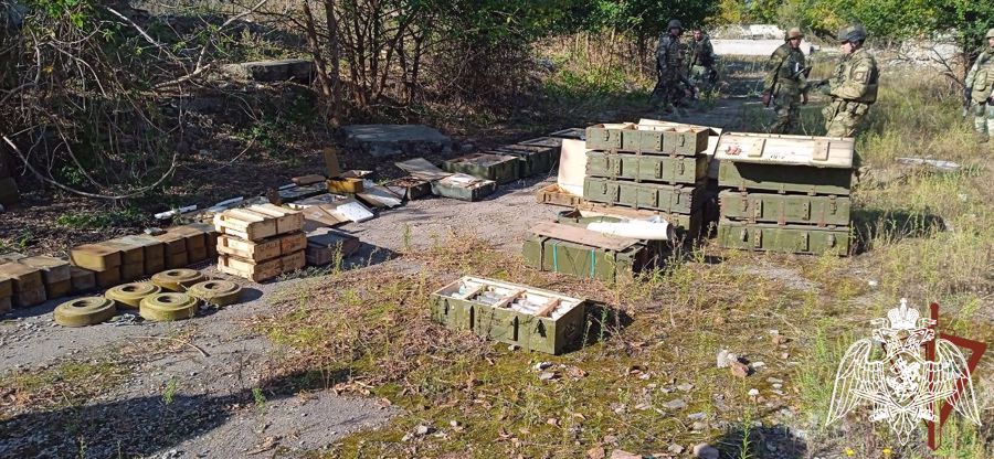 Более 100 тысяч единиц различных боеприпасов обнаружили росгвардейцы в ЛНР