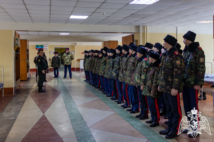 Кадеты казачьего корпуса из Пензы посетили Саратовский военный институт Росгвардии