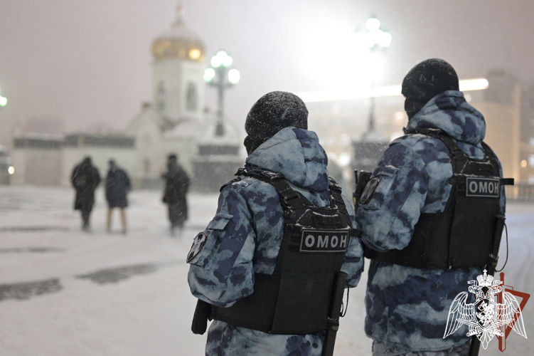 Росгвардейцы обеспечили безопасность мероприятий в Крещение Господне