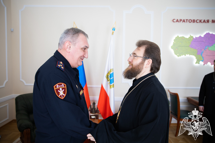 Начальник Управления Росгвардии по Саратовской области встретился с митрополитом Саратовским и Вольским Игнатием