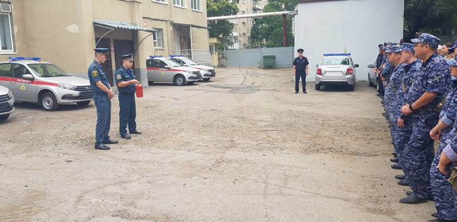 В Управлении Росгвардии по Саратовской области прошли совместные пожарно-тактические учения с МЧС