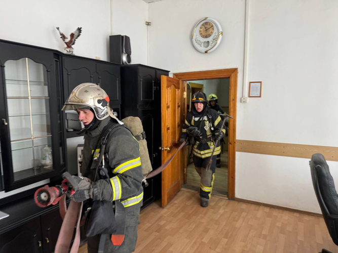 В Управлении Росгвардии по Саратовской области прошли пожарно-тактические занятия совместно с региональным МЧС 