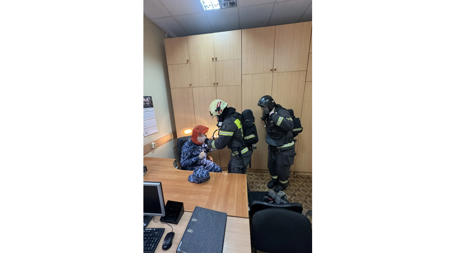 В Управлении Росгвардии по Саратовской области прошли пожарно-тактические занятия совместно с региональным МСЧ